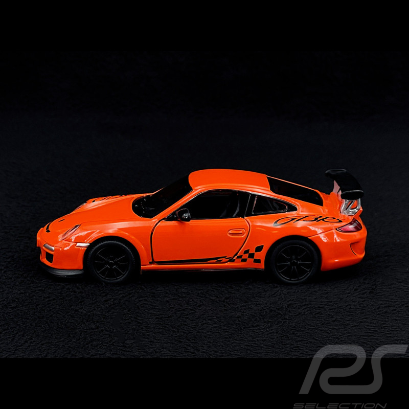 Porsche 911 GT3 RS Type 997 2010 Pull Back Toy Orange 1/36 Kinsmart 61175