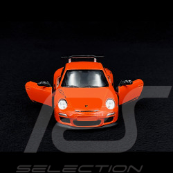 Porsche 911 GT3 RS Typ 997 2010 Spielzeug Reibung Orange 1/36 Kinsmart 61175