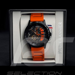 Montre automatique Pierre Lannier Paddock Fabriqué en France Orange 341A499