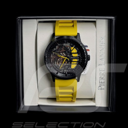 Montre automatique Pierre Lannier Paddock Fabriqué en France Jaune 341A449