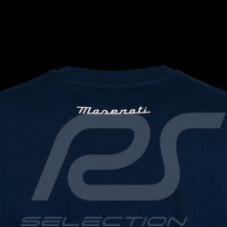 T-shirt Maserati Tridente Logo Bleu marine MA241M007BL - Homme