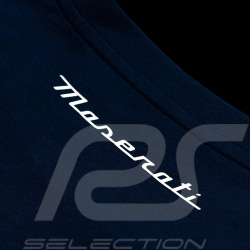T-shirt Maserati Tridente Logo Marineblau MA241M007BL - Herren