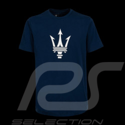 T-shirt Maserati Tridente Grande Logo Marineblau MA241M008BL - Herren