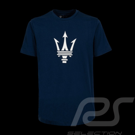 T-shirt Maserati Tridente Grande Logo Bleu marine MA241M008BL - Homme
