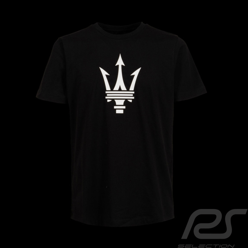 T-shirt Maserati Tridente Grande Logo Black MA241M008BK - Men