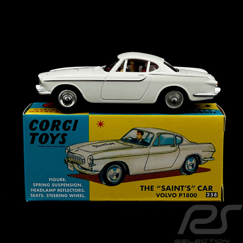 Volvo P 1800 1961 Simon Templar The Saint Weiß 1/45 Corgi Toys CD54321004
