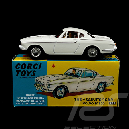 Volvo P 1800 1961  Simon Templar Le Saint Blanc 1/45 Corgi Toys CD54321004