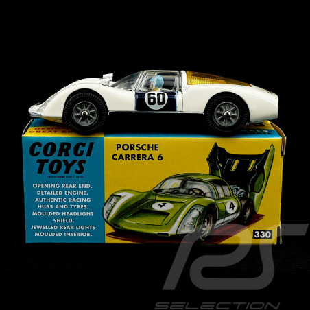 Porsche 906 Carrera 6 1967 Weiß / Blau 1/43 Corgi Toys CD54321005