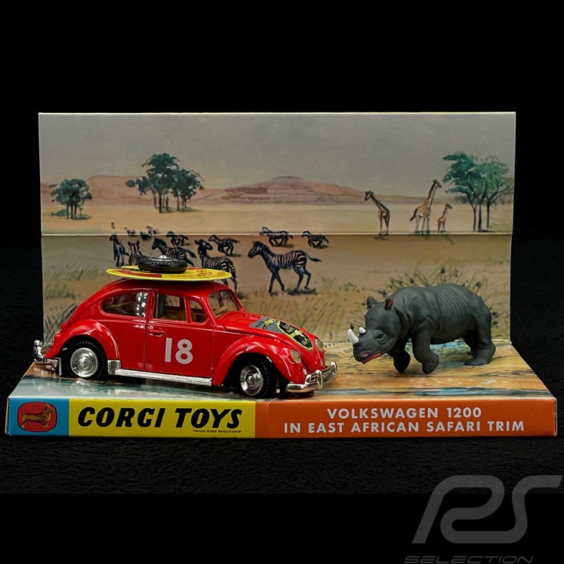 Volkswagen Käfer Rallye Safari n° 18 1954 1/44 Corgi Toys CD54321019