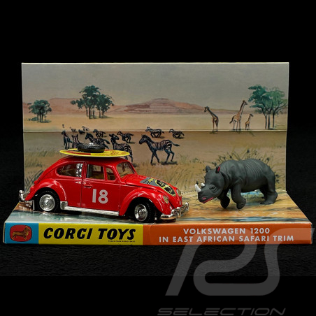 Volkswagen Beetle Rallye Safari n° 18 1954 1/44 Corgi Toys CD54321019