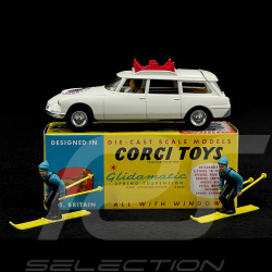 Citroën DS Safari Corgi Ski Club 1963 Blanc 1/48 Corgi Toys CD54321044