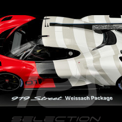 Porsche 919 Street Weissach Package 2017 Red / White 1/18 Spark WAP0210190RSTR