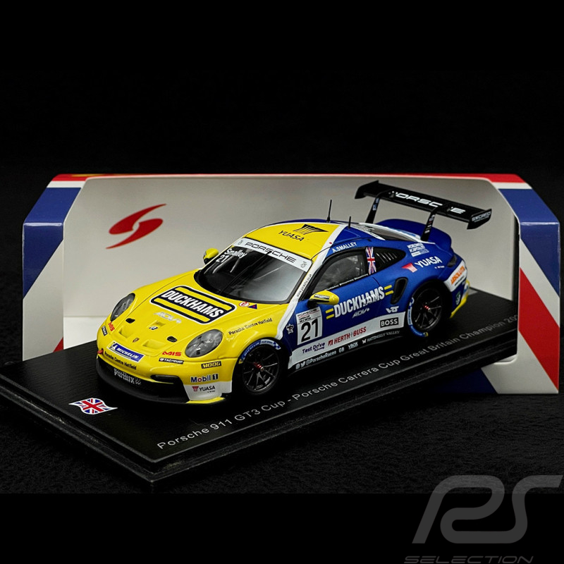 Porsche 911 GT3 Cup Type 992 n° 21 Sieger Porsche Carrera Cup Great Britain 2023 1/43 Spark UK022