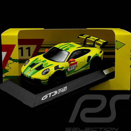 Porsche 911 GT3 RS Type 992 Grello 2023 Jaune / Vert 1/43 Spark WAP0202840SGT3