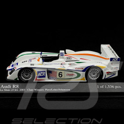 Audi R8 n° 6 Sieger 24h Le Mans 2003 1/43 Minichamps 400031306