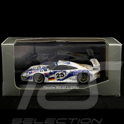 RARE - Hand-Signed by Norbert Singer - Porsche 911 type 993 GT1 Le Mans 1996 n° 25 Wollek 1/43 Minichamps WAP02004797