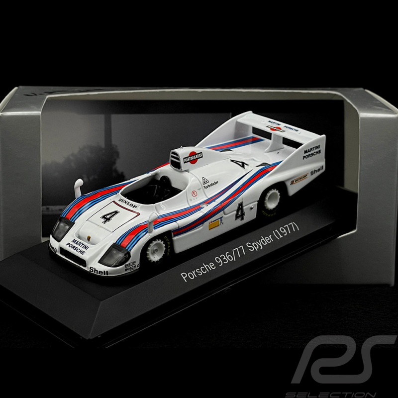 RARE - Handsigniert von Norbert Singer - Porsche 936 Spyder Sieger Le Mans 1977 n° 4 Martini 1/43 Minichamps WAP02004497