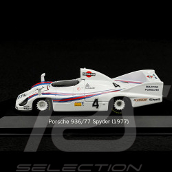 RARE - Hand-Signed by Norbert Singer - Porsche 936 Spyder Sieger Le Mans 1977 n° 4 Martini 1/43 Minichamps WAP0200449