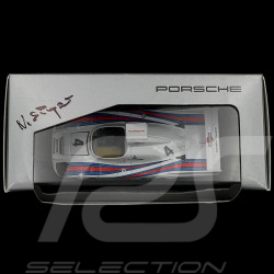 RARE - Hand-Signed by Norbert Singer - Porsche 936 Spyder Sieger Le Mans 1977 n° 4 Martini 1/43 Minichamps WAP0200449