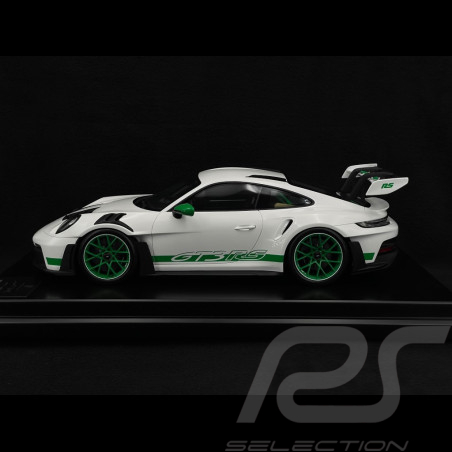 Porsche 911 GT3 RS Type 992 2023 Tribute To 1972 Carrera RS Blanc bandes Vertes 1/12 Spark WAP0231550P002