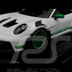 Porsche 911 GT3 RS Type 992 2023 Tribute To 1972 Carrera RS White / Green Stripes 1/12 Spark WAP0231550P002