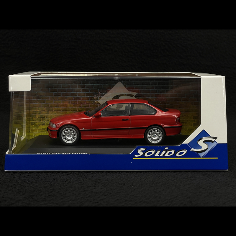 Maquette BMW E36 M3 Coupé 1999 Rouge 1:43 Solido - Modèle Métal Neuf Boîte