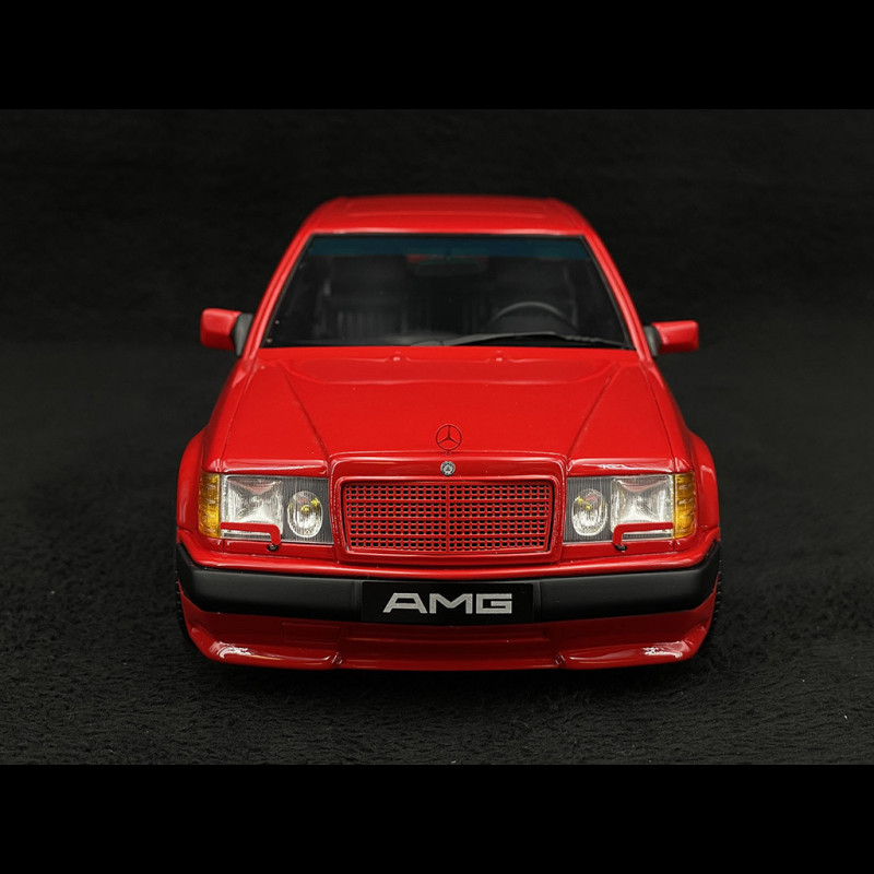 Miniature Otto GT Spirit – Mercedes 300E 6.0 AMG 1987, Rouge, échelle 1/18
