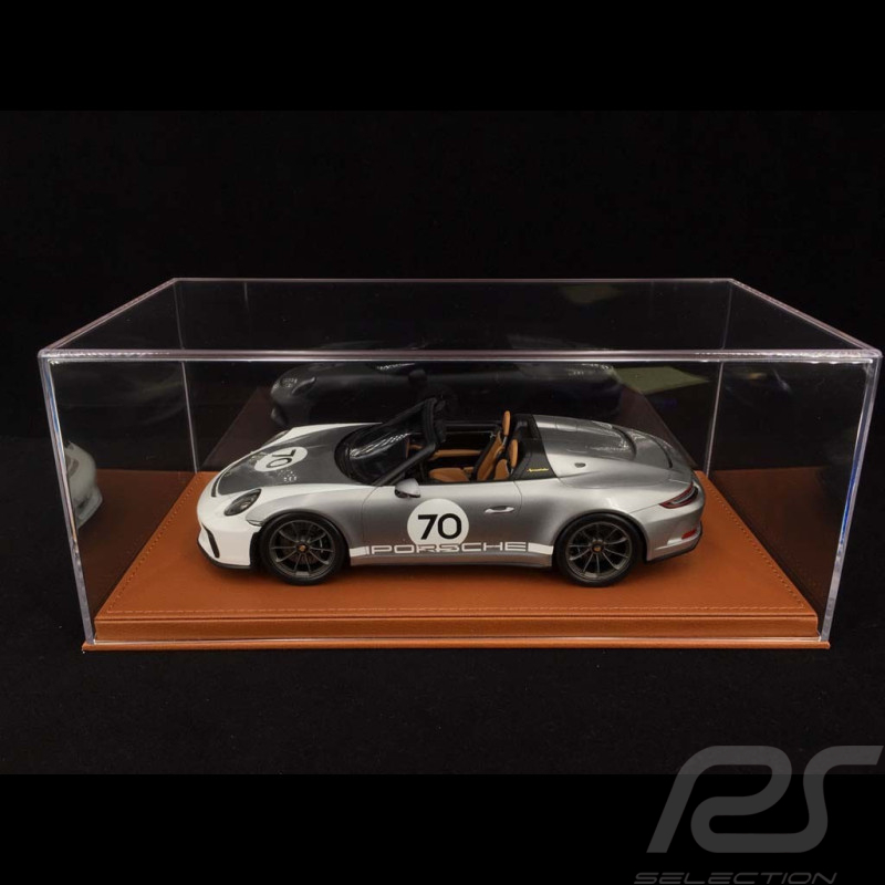 1/18 BBR Vitrine für Modelle Boden Alcantara Braun premium quality