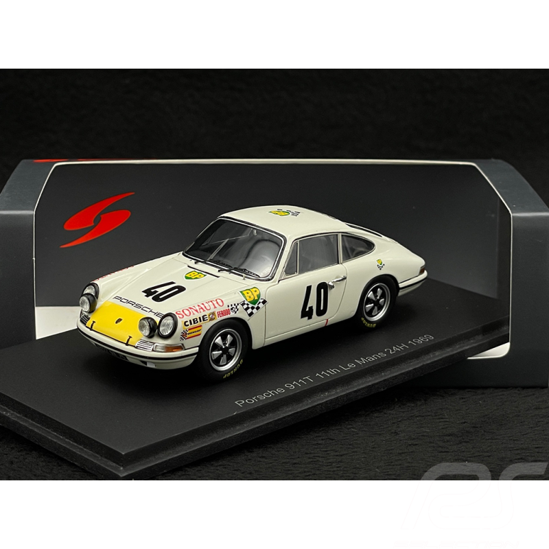 Porsche 911 T n° 40 24h Le Mans 1969 1/43 Spark S9743