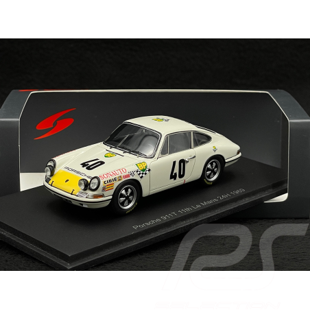 Porsche 911 T n° 40 24h Le Mans 1969 1/43 Spark S9743