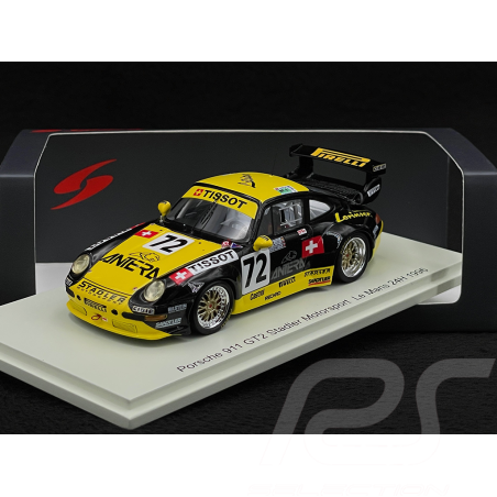 Porsche 911 GT2 Type 993 n° 72 24h Le Mans 1996 1/43 Spark S5523