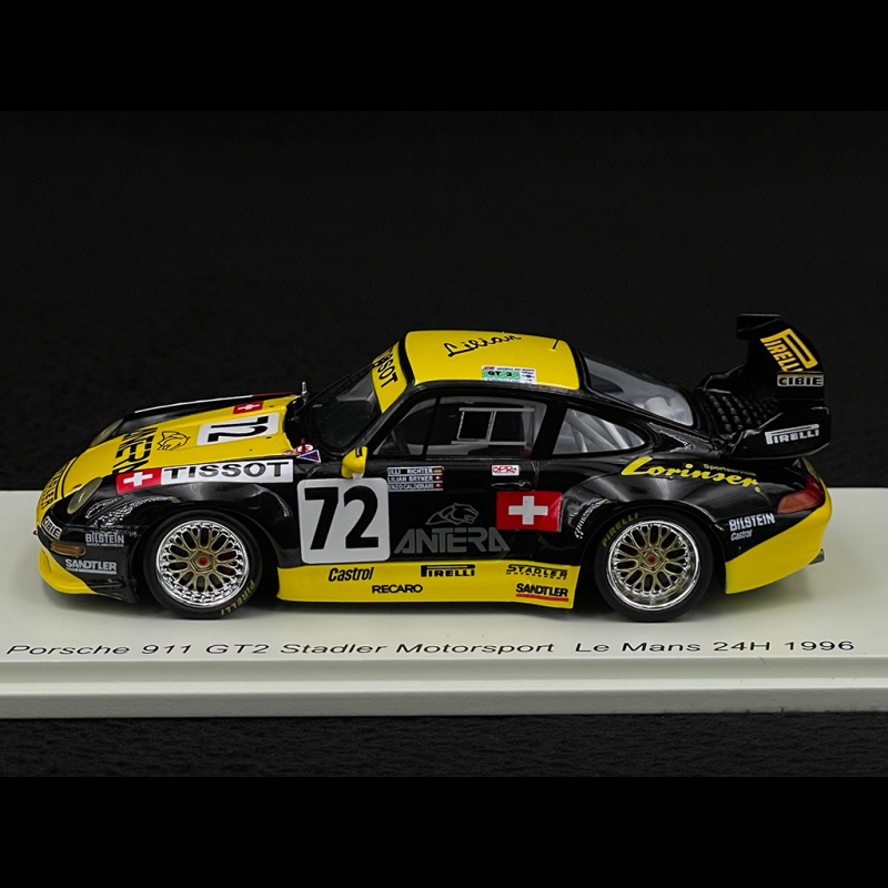 Spark 1/43 - Porsche 911 GT2 Le Mans 1996, Miniature Résine De Compétition