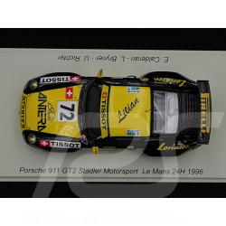 Porsche 911 GT2 Type 993 n° 72 24h Le Mans 1996 1/43 Spark S5523