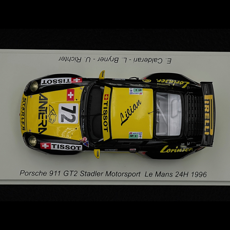 Porsche 911 GT2 #73 – 24h Du Mans 1996 – Starter 1/43 – Neuf Sous Boîte