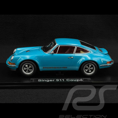 Singer Porsche 911 Coupé 2014 Bleu Turquoise 1/18 KK Scale KKDC180445