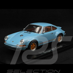 Singer Porsche 911 Coupé bleu clair/orange 1/18 KK Scale KKDC180441