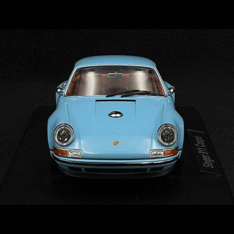 Porsche 911 Coupé Singer 1/18 Par KK-Scale – Bleu, Modèle Statique Métal