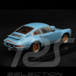 Singer Porsche 911 Coupé bleu clair/orange 1/18 KK Scale KKDC180441