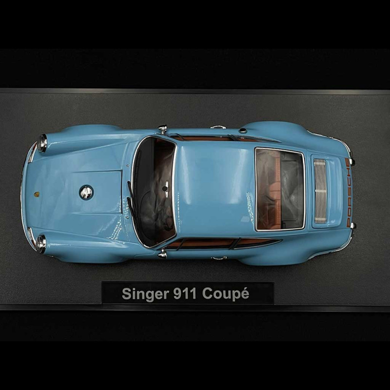 Porsche 911 Coupé Singer - Modèle Réduit 1/18 Par KK-Scale - Bleu - Métal - Neuf