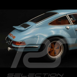 Singer Porsche 911 Coupé bleu clair/orange 1/18 KK Scale KKDC180441