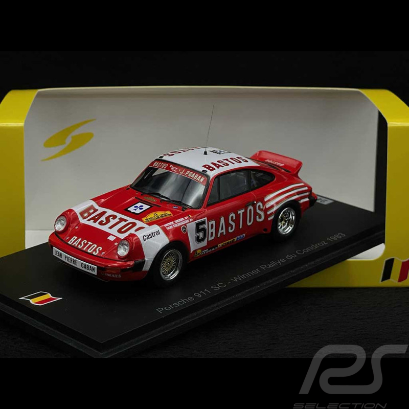 Porsche 911 SC n° 5 Sieger Rallye du Condroz 1983 1/43 Spark SB694
