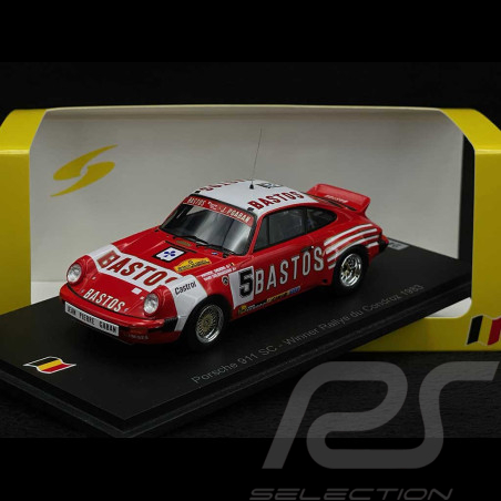 Porsche 911 SC n° 5 Sieger Rallye du Condroz 1983 1/43 Spark SB694