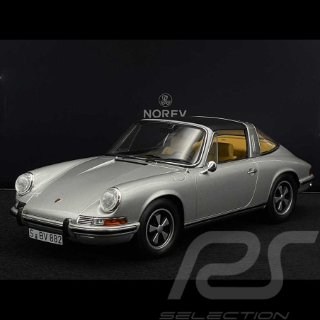 Porsche 911 E Targa F Type 1969 Silver Grey 1/18 Norev 187649