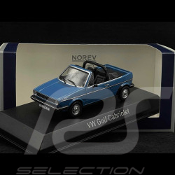 Volkswagen Golf Cabriolet Karmann 1981 Bleu Monaco 1/43 Norev 840069