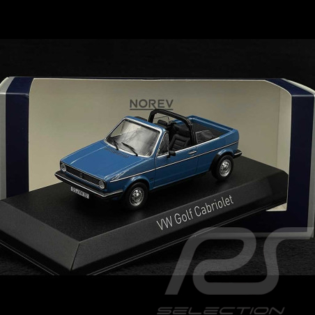 Volkswagen Golf Cabriolet Karmann 1981 Bleu Monaco 1/43 Norev 840069