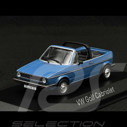 Volkswagen Golf Cabriolet Karmann 1981 Bleu Monaco 1/43 Norev 840069