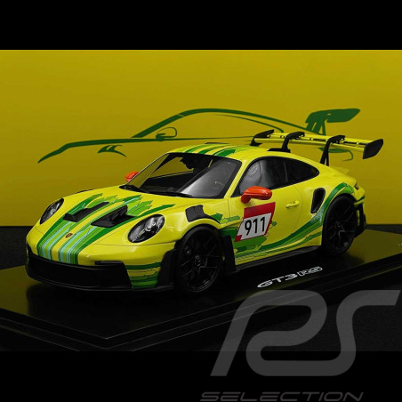 Porsche 911 GT3 RS Typ 992 Grello 2023 Gelb / Grün 1/18 Spark WAP0212810SGT3