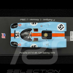 Porsche 917 K n° 15 4. 12h Sebring 1970 1/43 Spark US346