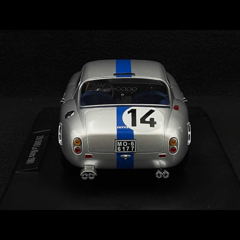FERRARI 250 GT SWB COMPETIZIONE No. 14 24H LE MANS 1961 SILVER - KK