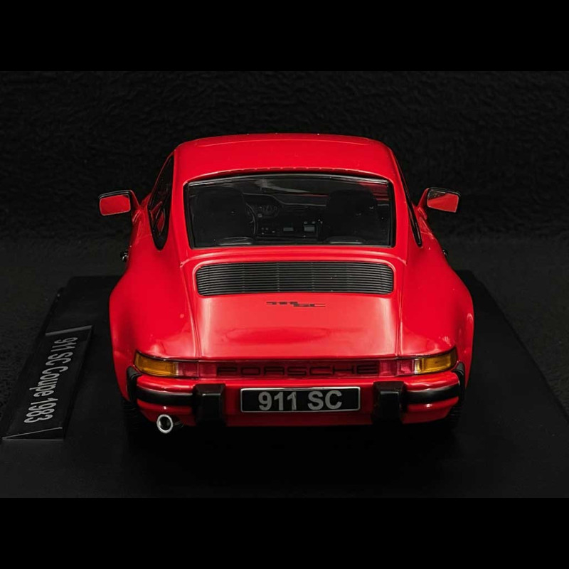 KK SCALE MODELS 180661 – Porsche 911 SC Coupe 1983 Rouge 1/18 Norev, Prévente